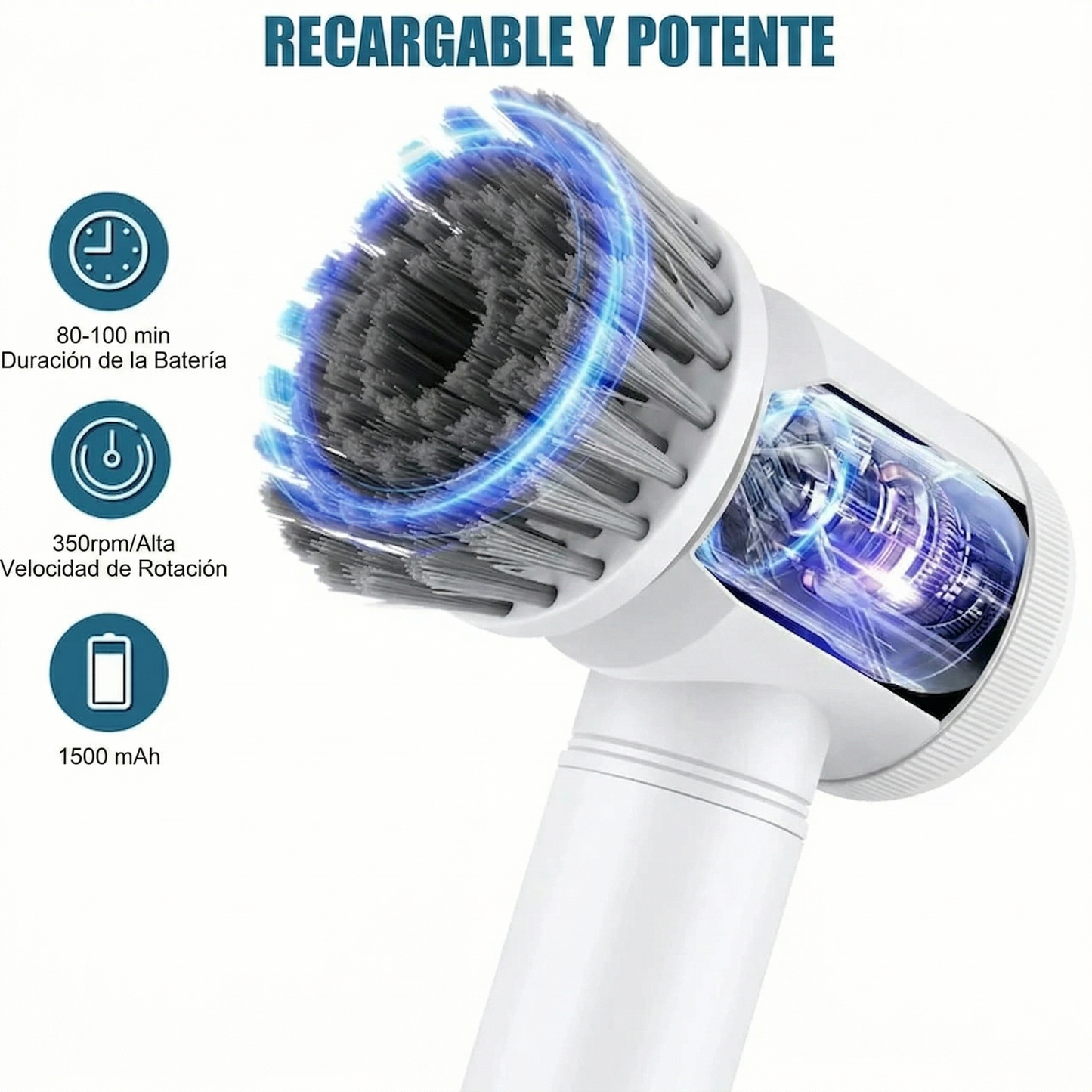 MrLimpio™ - Cepillo Eléctrico Multisuperficie